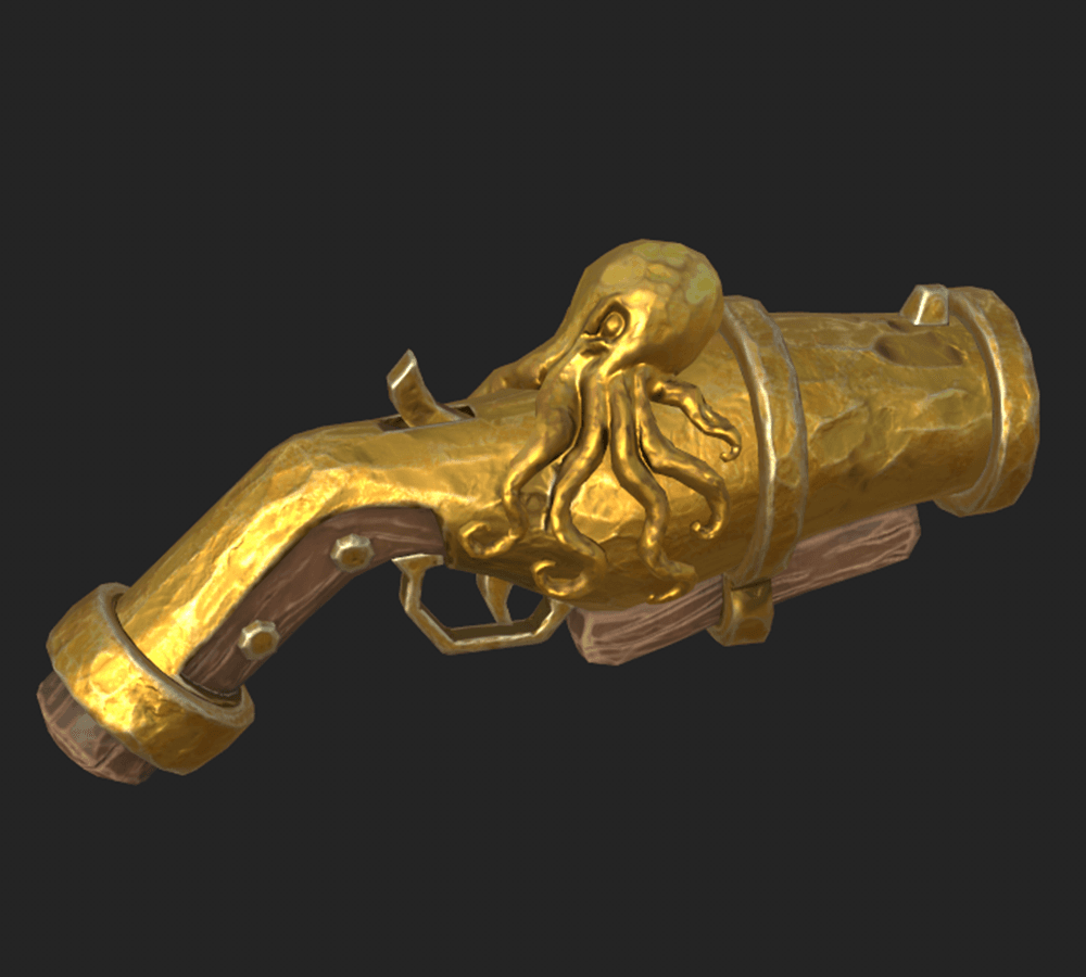 Golden Hand Cannon official model